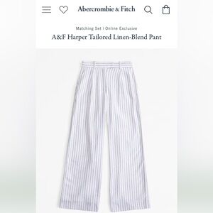 Abercrombie & Fitch Harper Tailored Linen Pants Size 29S